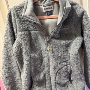 Magellan Outdoors Kids Gray Sherpa Zip-Up Jacket